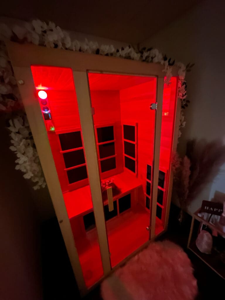 Infrared sauna at Mountaineer Massage & Bodyworks